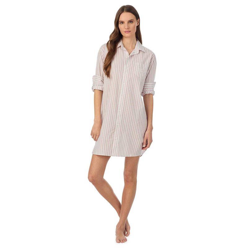 Lauren Ralph Lauren Cotton Lawn L/S His Shirt Sleepshirt image number 7